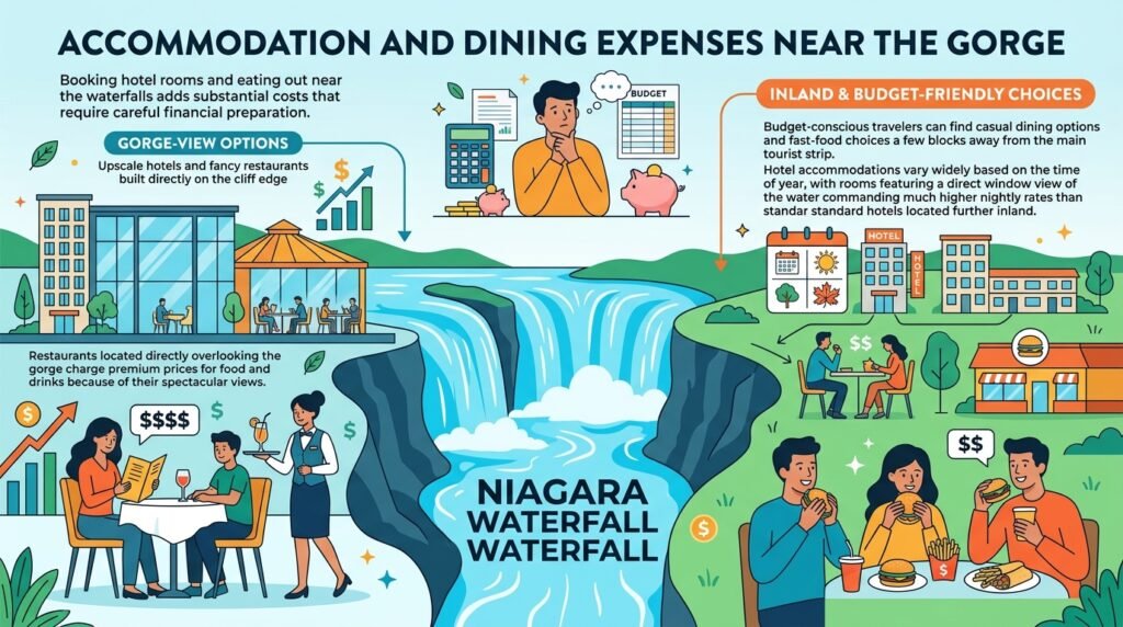 Accommodation and Dining Expenses Near the Gorge