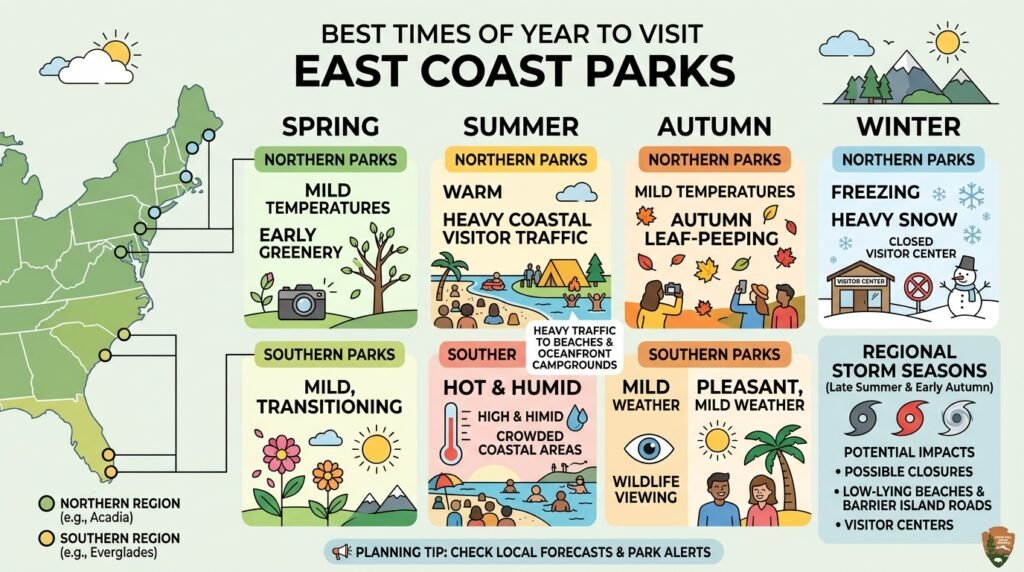 Best Times of Year to Visit East Coast Parks
