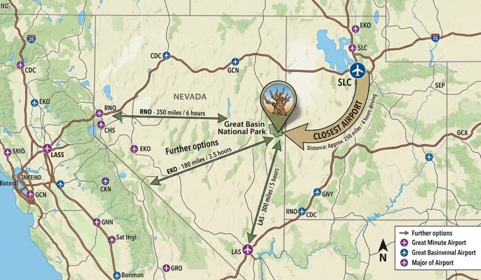Closest Airport to Great Basin National Park