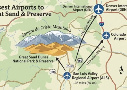 Closest Airport to Great Sand Dunes National Park