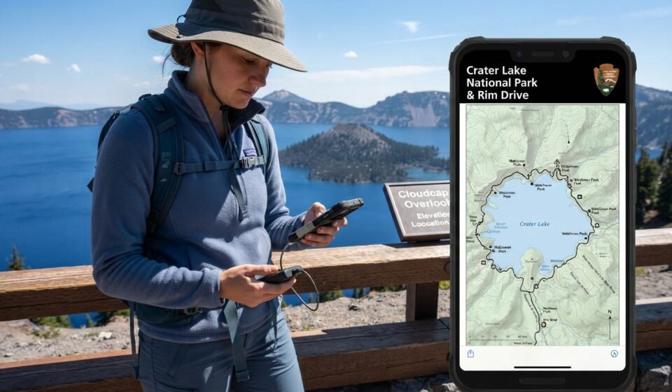 Crater Lake National Park Map Pdf