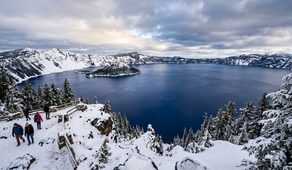 Crater Lake National Park in November
