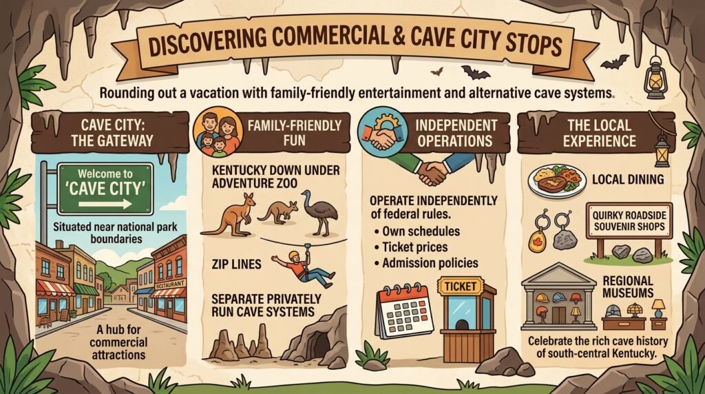Discovering Commercial Caves and Cave City Stops