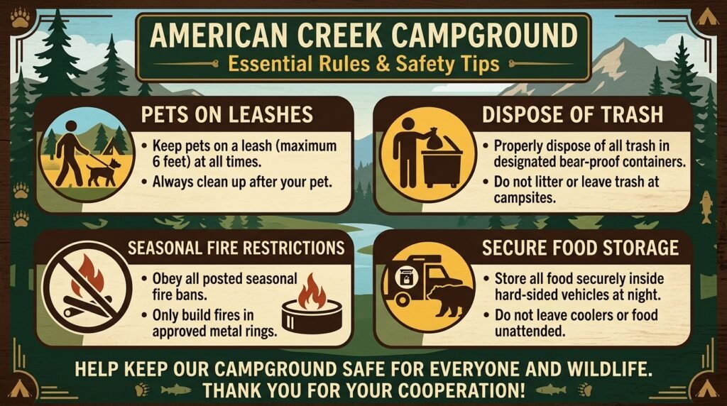 Essential Rules and Safety Tips for American Creek Campground
