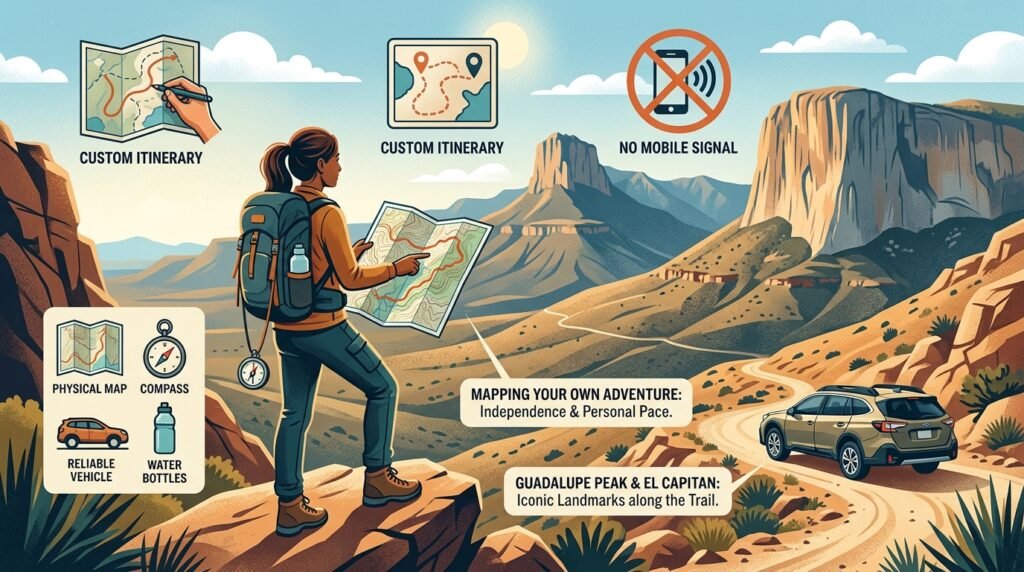 Exploring on Your Own with Self-Guided Routes