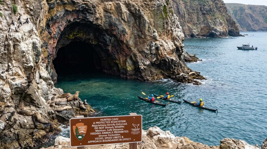 Following Marine Sanctuary Protections and Park Guidelines