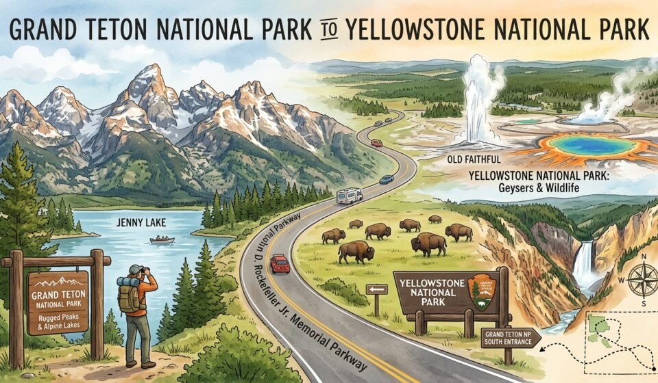 Grand Teton National Park to Yellowstone National Park
