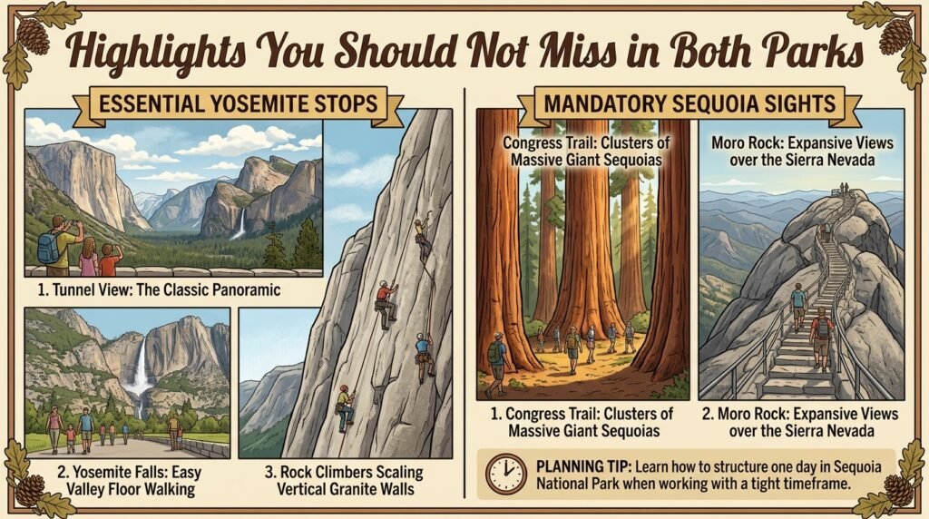 Highlights You Should Not Miss in Both Parks