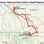 How far is Glacier National Park from Banff