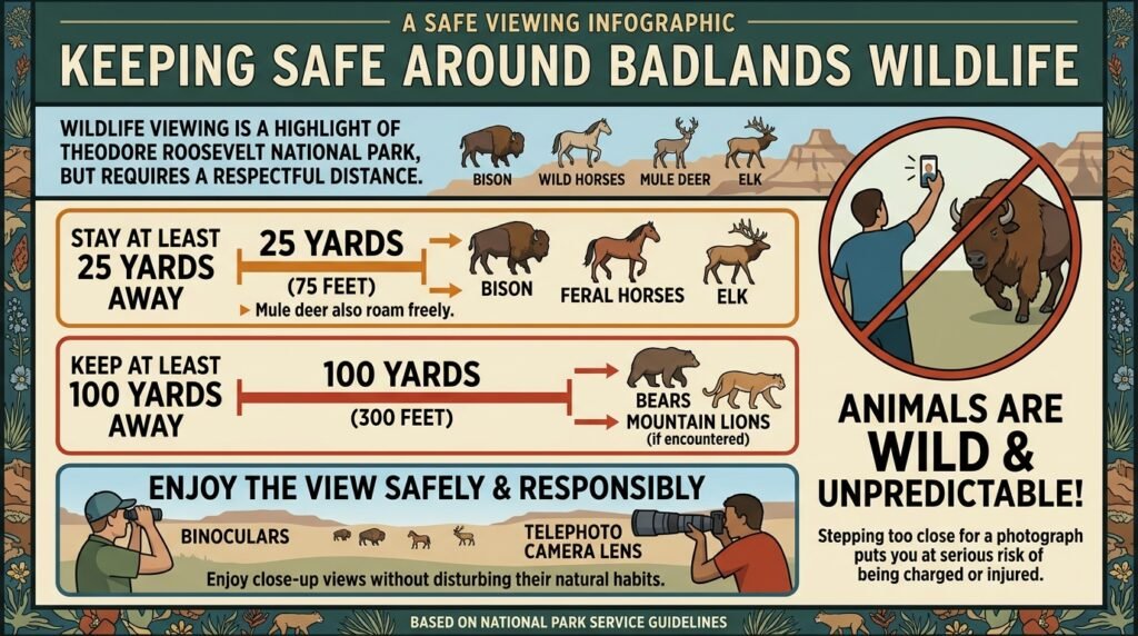 Keeping Safe Around Badlands Wildlife