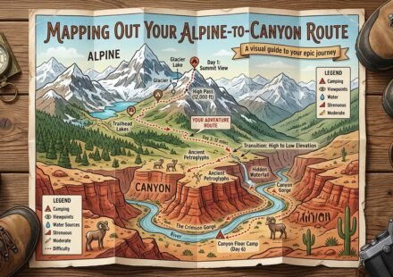 Mapping Out Your Alpine-to-Canyon Route