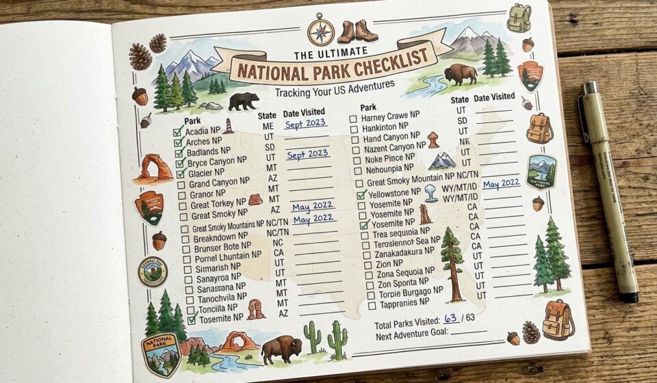 National Park Checklist