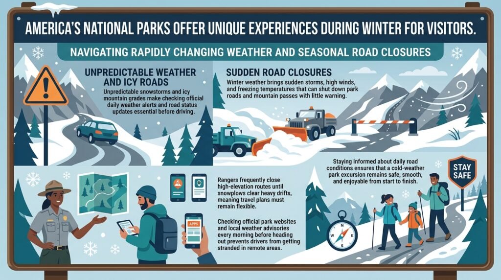 Navigating Rapidly Changing Weather and Seasonal Road Closures