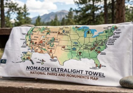 Nomadix Ultralight Towel National Parks and Monuments Map