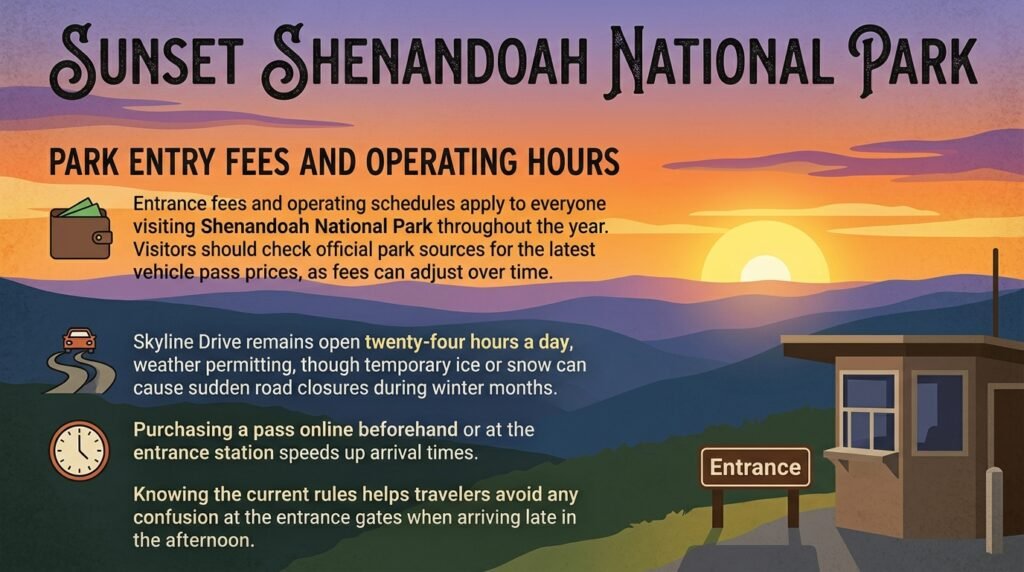 Park Entry Fees and Operating Hours