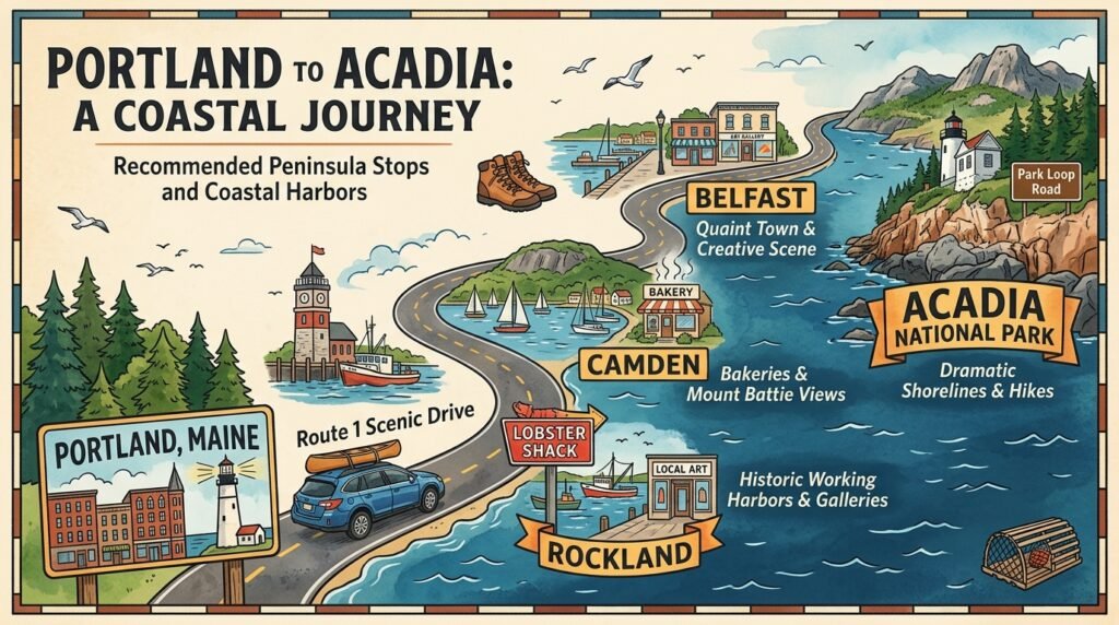 Recommended Peninsula Stops and Coastal Harbors