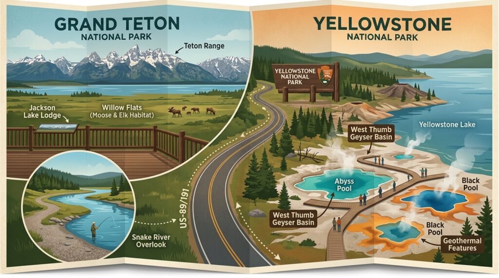 Scenic Pullouts and Geothermal Highlights Along the Drive