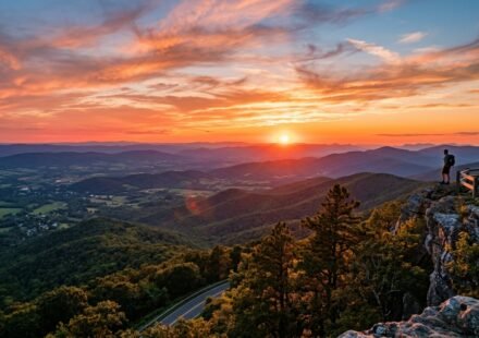 Sunset Shenandoah National Park