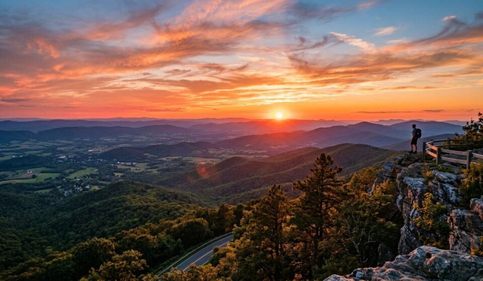 Sunset Shenandoah National Park
