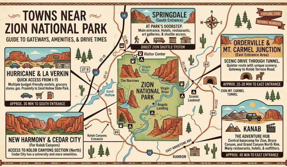 Towns Near Zion National Park