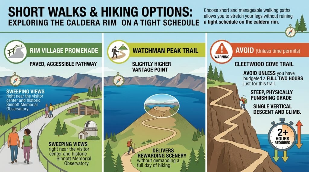 Walking and Hiking Options for Limited Time