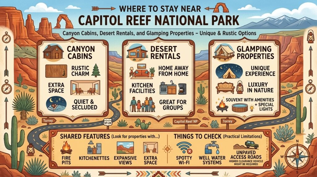 Canyon Cabins, Desert Rentals, and Glamping Properties