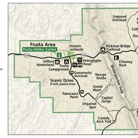 Capitol Reef National Park Map Pdf