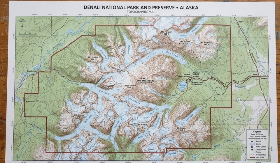 Denali National Park Topographic Map