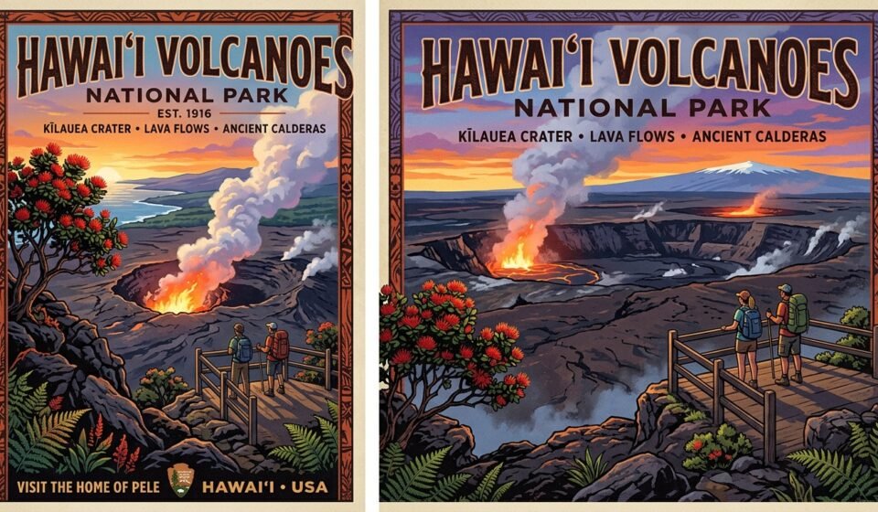 Hawaii Volcanoes National Park Poster