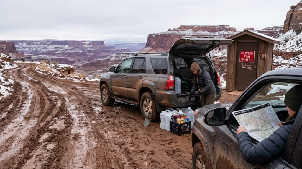 Muddy Dirt Roads and Freezing Facility Closures