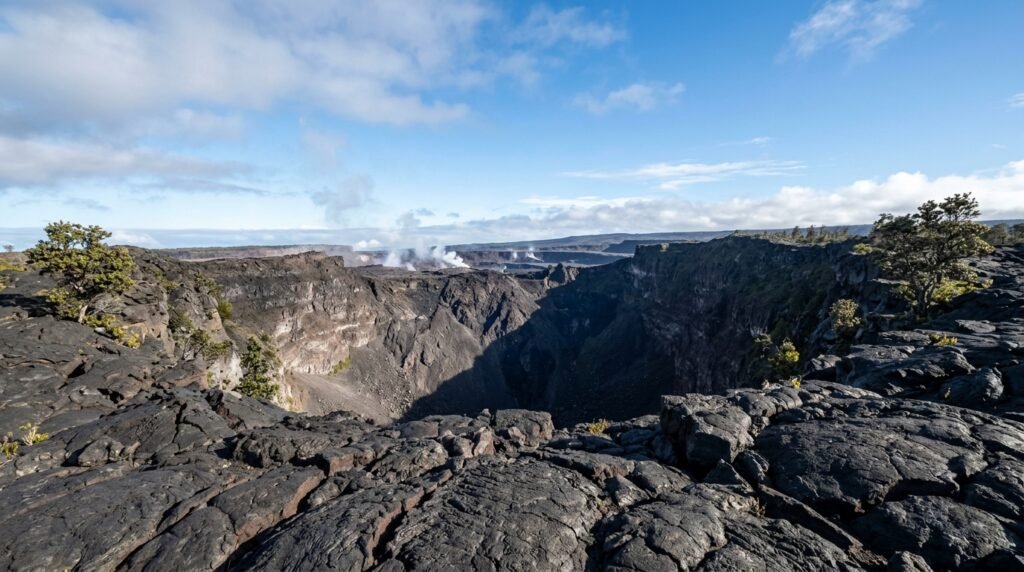 Stopping at Scenic Vistas Along Chain of Craters Road