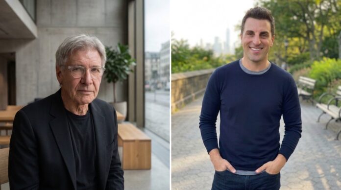 Harrison Ford and Brian Chesky