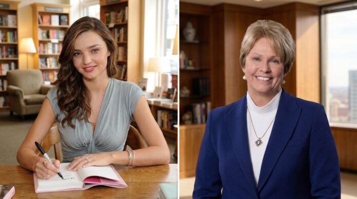Miranda Kerr and Vicki Hollub