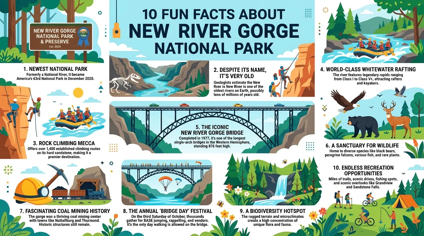 10 Fun Facts About New River Gorge National Park