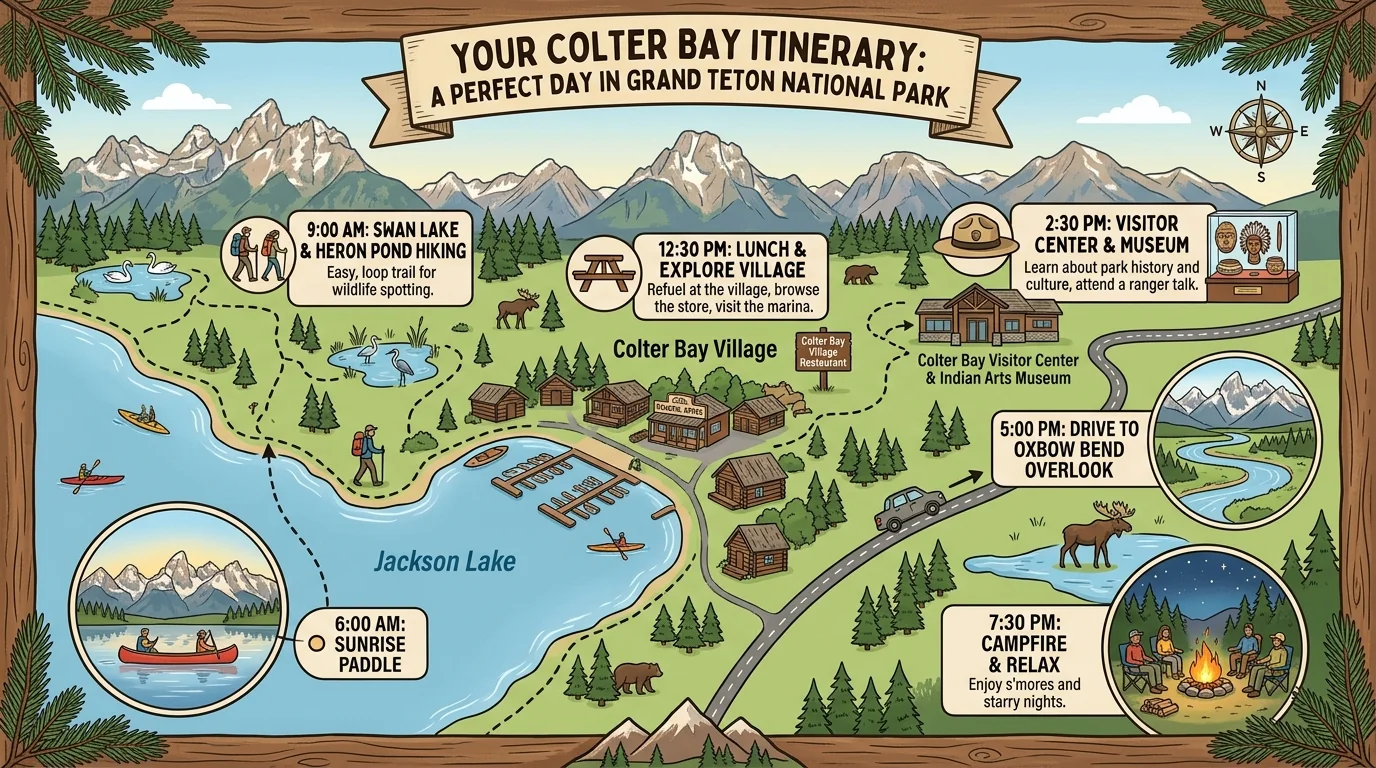 7 day itinerary Colter Bay Grand Teton National Park
