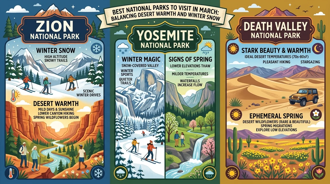 Best National Parks to Visit in March