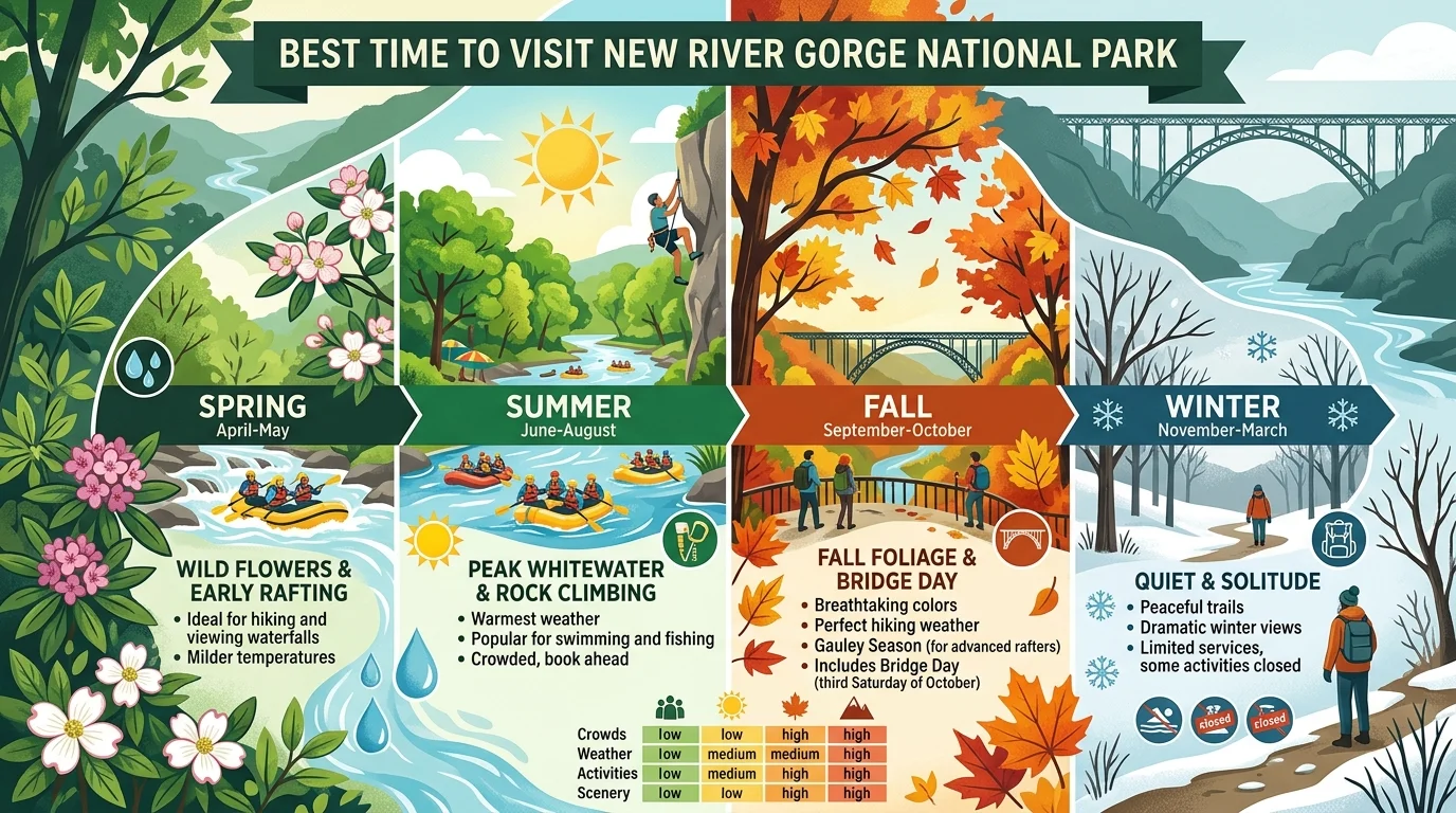 Best Time to Visit New River Gorge National Park