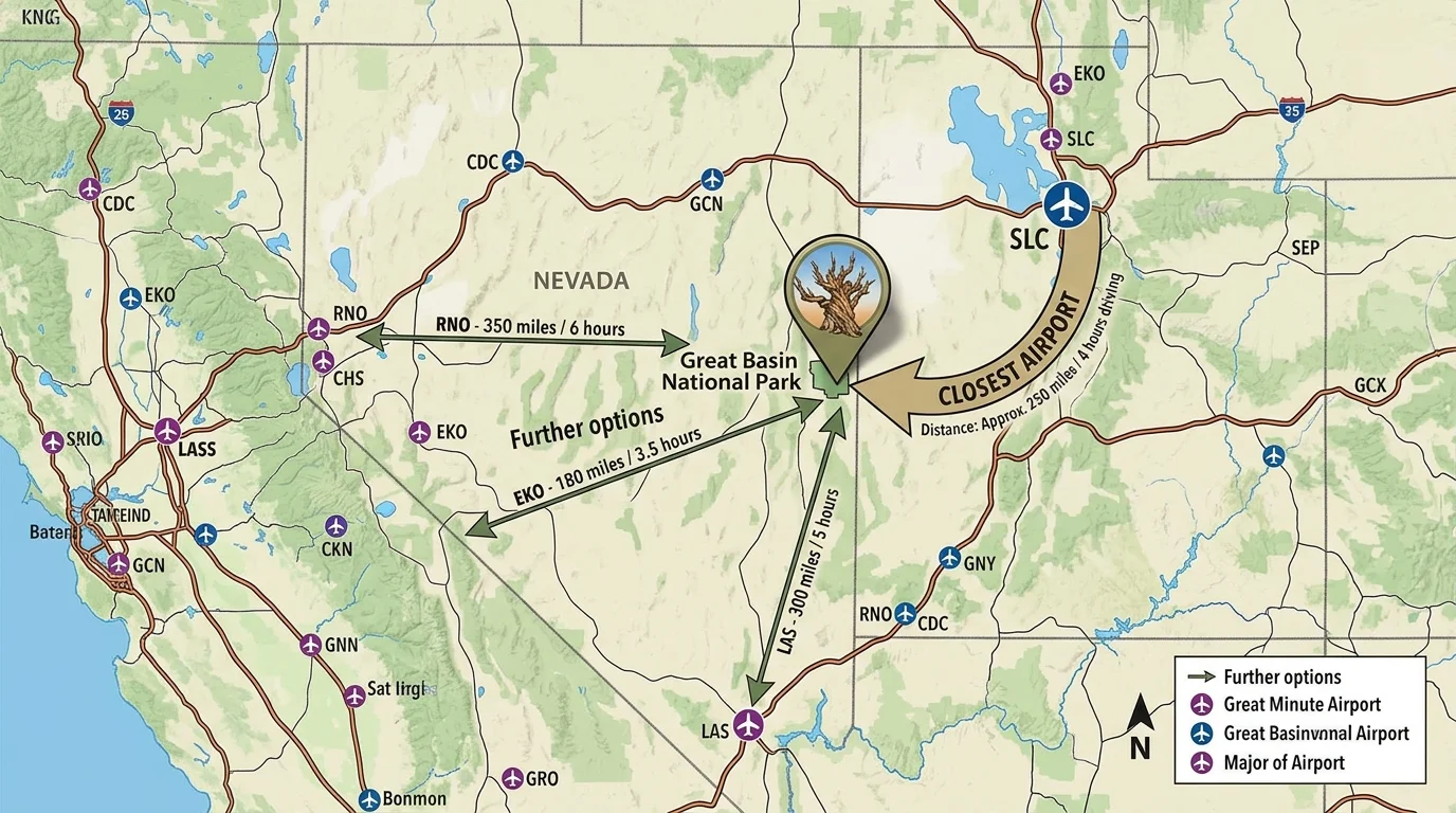Closest Airport to Great Basin National Park