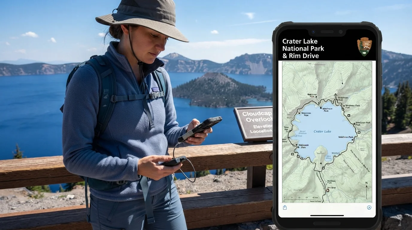 Crater Lake National Park Map Pdf