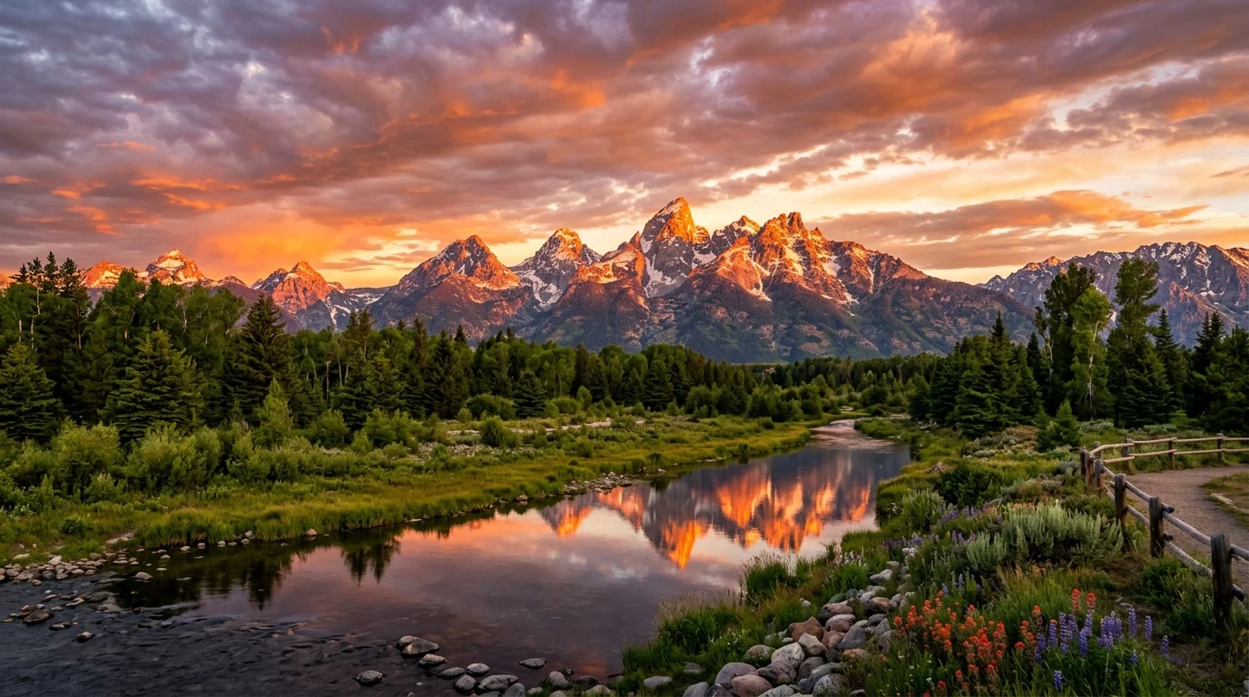 Grand Teton National Park Sunset