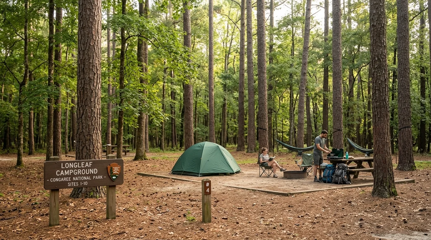 Longleaf Campground Congaree National Park
