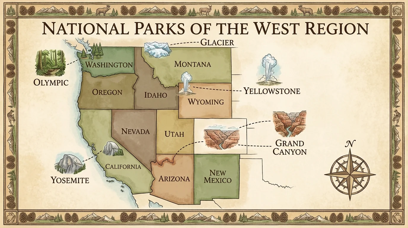 National Parks in the West Region