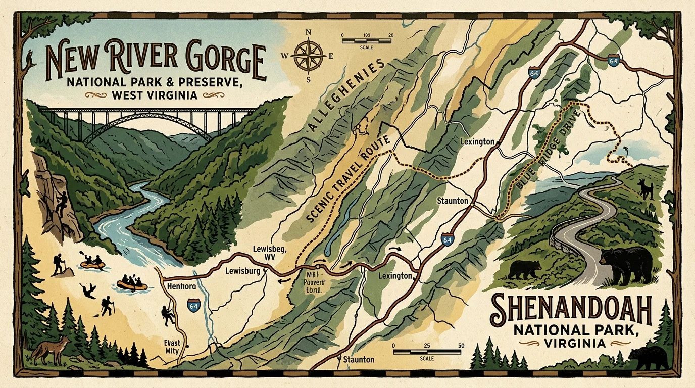 New River Gorge to Shenandoah National Park