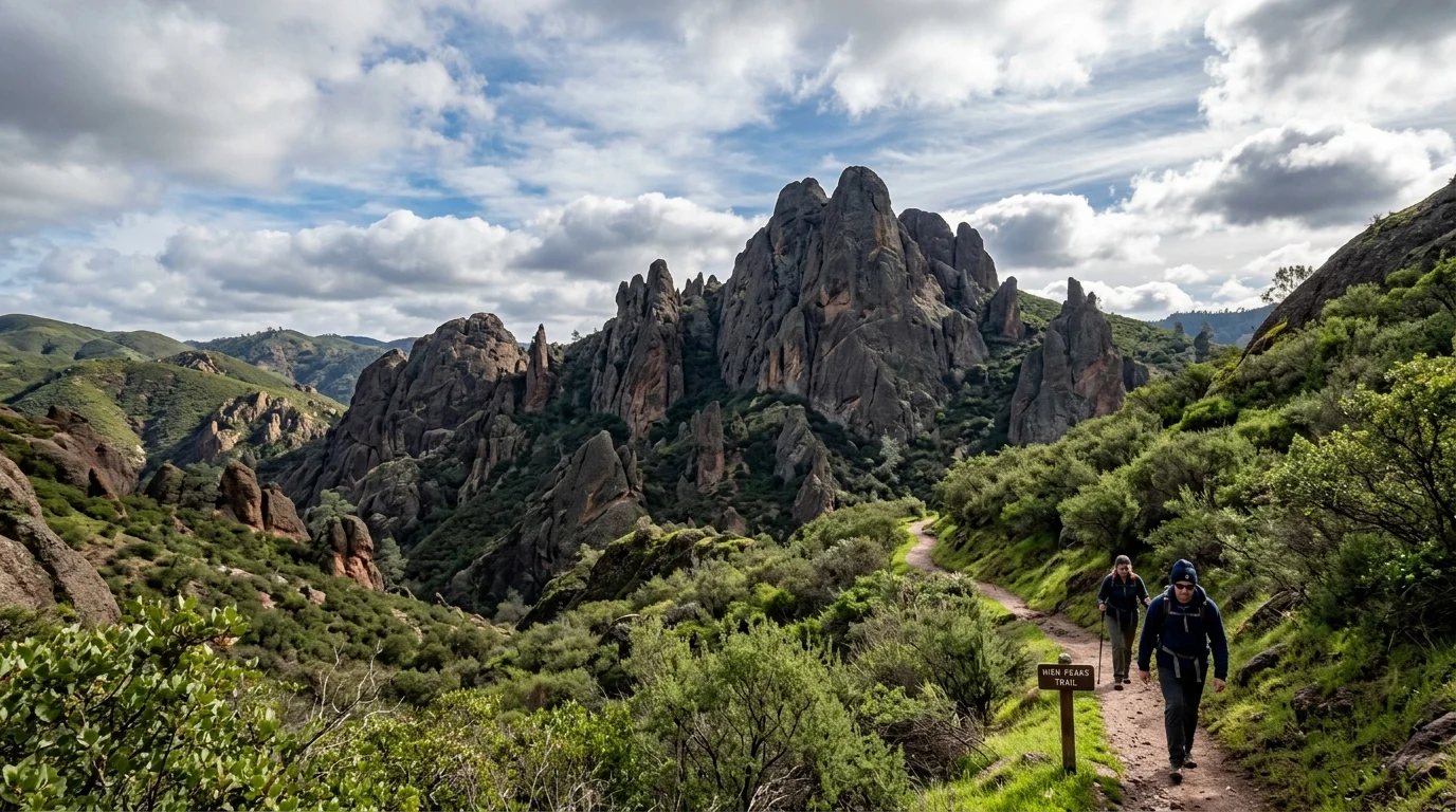 Pinnacles National Park in February