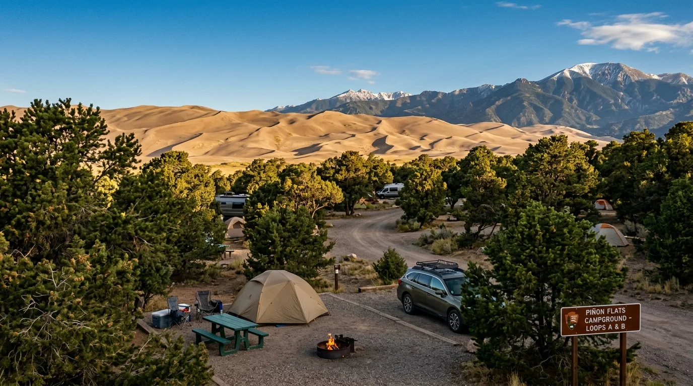 Piñon Flats Campground Great Sand Dunes National Park