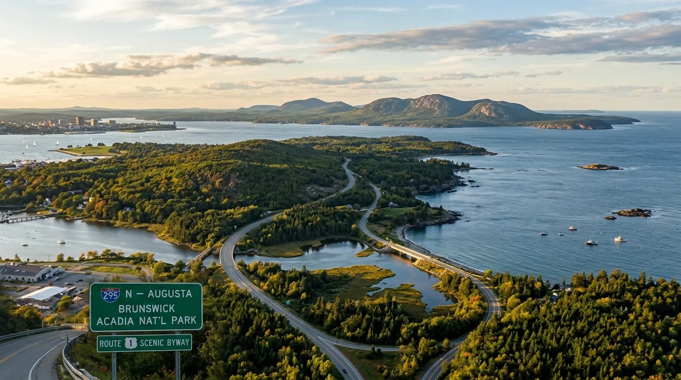 Portland Maine to Acadia National Park
