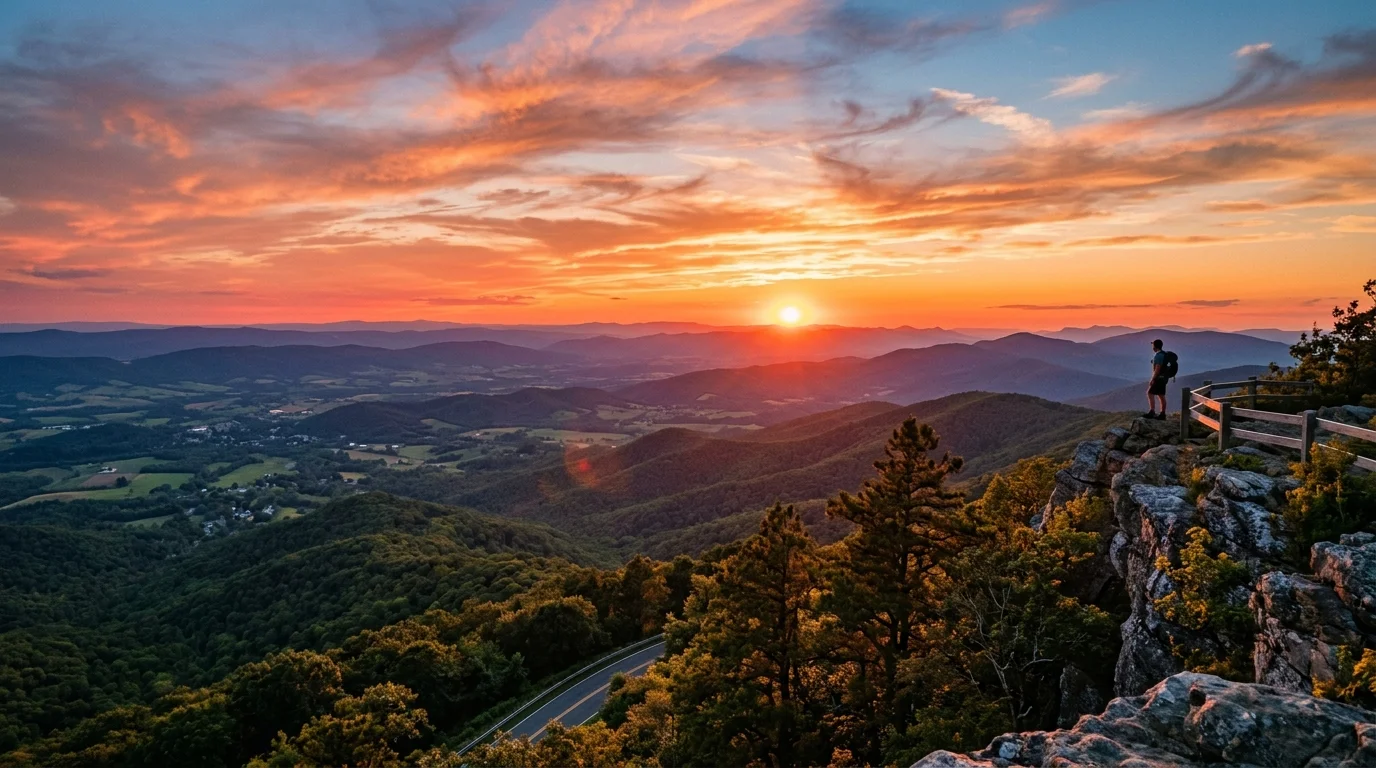 Sunset Shenandoah National Park