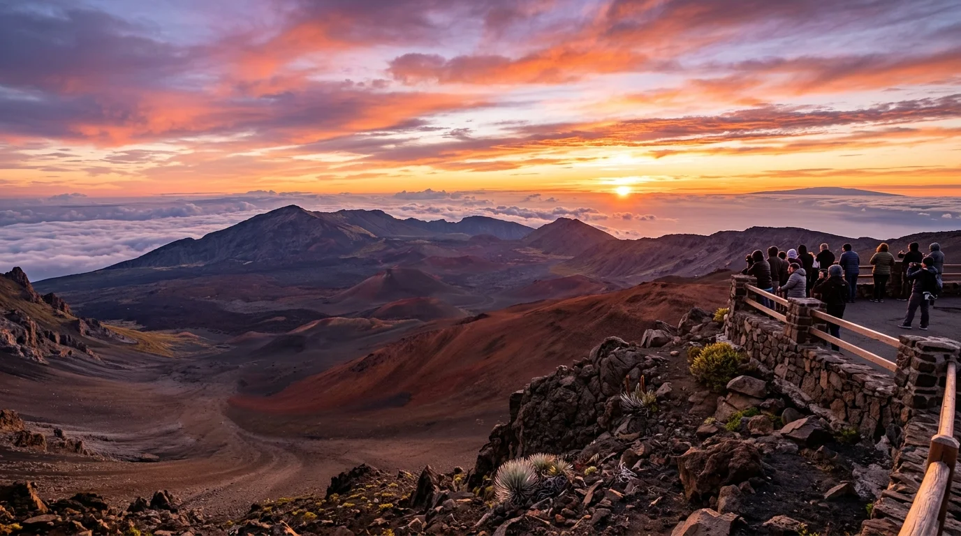Sunset at Haleakala National Park