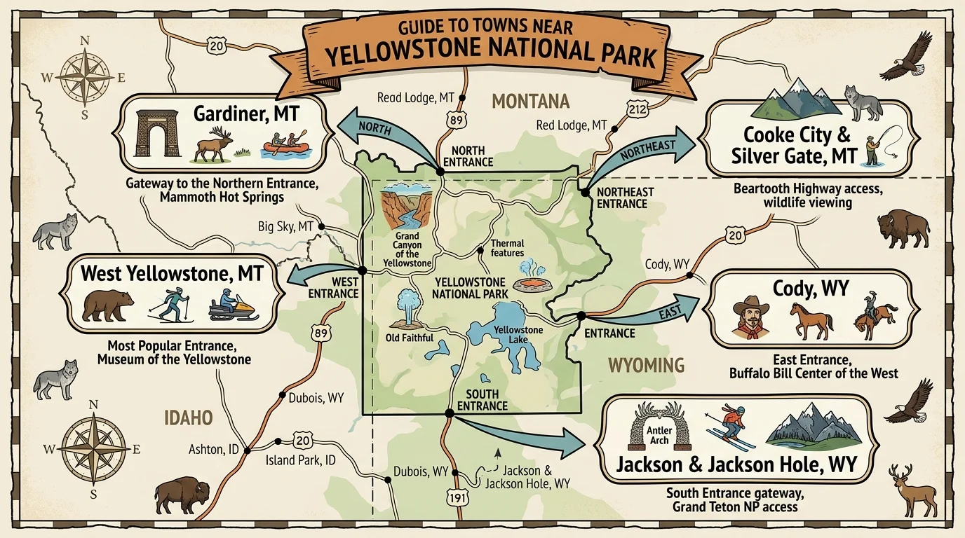 Towns Near Yellowstone National Park