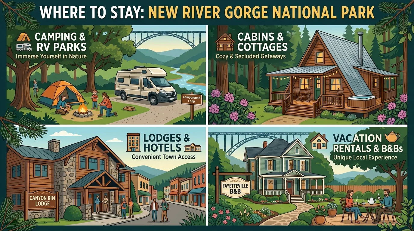 Where to Stay When Visiting New River Gorge National Park